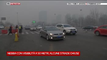 Nebbia fitta in Cina