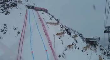 Mondiali di sci, la pista della discesa vista dall'alto