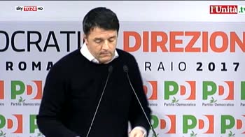Renzi, scissione su data congresso è ricatto morale