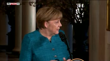 Duro primo incontro Trump-Merkel