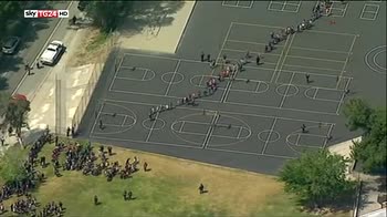 San Bernardino, spari in scuola elementare  feriti