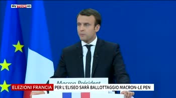 Per l'Eliseo sarà ballottaggio Macron-Le Pen