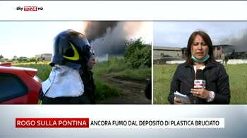 Rogo Pontina, vigili del fuoco ancora al lavoro