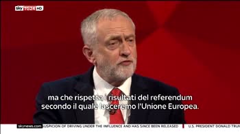 Corbyn, Brexit ci sarà ma con accordo Ue