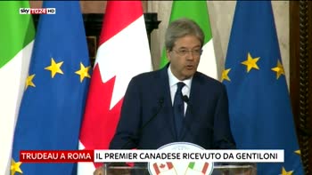 Gentiloni incontra Trudeau