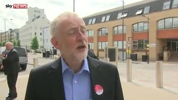 Jeremy Corbyn: 'I'm here', but where is Mrs May?