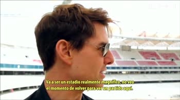 Tom Cruise visits Atletico Madrid