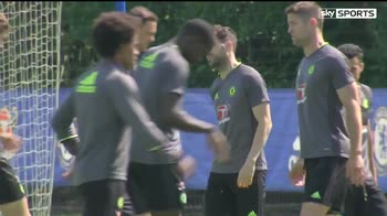 Hazard catches a lift with Costa