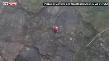 Three winched to safety from Dorset cliffs