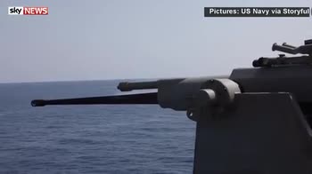 US Navy tests artillery on 'killer tomato'
