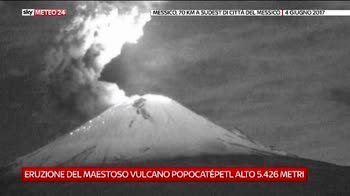 Eruzione vulcanica in Messico