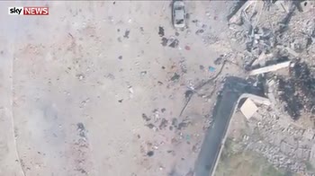 Drone footage shows civilians gunned down by IS