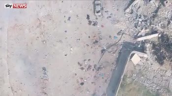 Drone footage shows civilians gunned down by IS