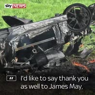 Hammond's crash apology to wife and daughters
