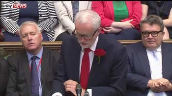 May jokes while Corbyn gloats in good humour