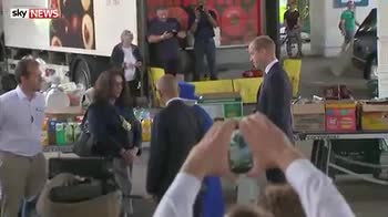 The Queen and Prince William visit fire centre