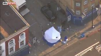 First aerials of Finsbury Park terror attack scene