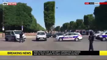 Suspected attacker 'downed' in Paris