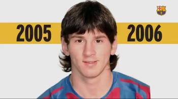 Messi, l'evoluzione delle facce