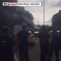 Fire rages at St Helens paintballing centre