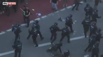 Protesters clash with police ahead of G20