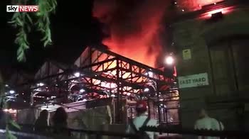 Huge blaze rips through Camden Market