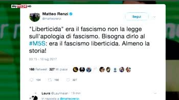 Renzi, liberticida fascismo non legge