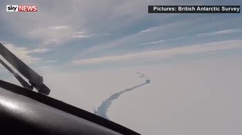 Monster iceberg breaks from West Antarctic shelf