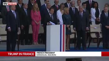 Trump joins Bastille Day celebrations