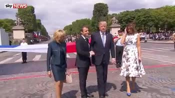 Donald Trump joins Bastille Day celebrations
