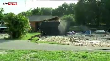Watch: Florida sinkhole wreaks devastation