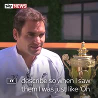 How Roger celebrated Wimbledon win