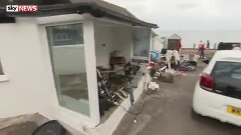 Clear-up follows flood damage in Cornwall