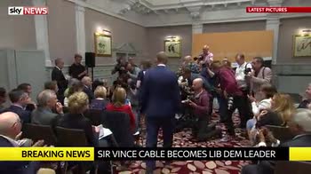 Vince Cable named as Lib Dem leader