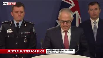 Australia PM's terror plot statement