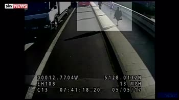 Watch as jogger pushes woman in front of a bus