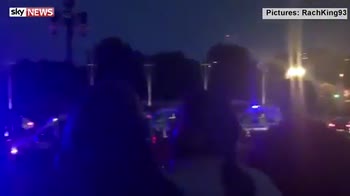 Knifeman outside palace: Police attend scene
