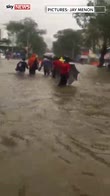 Seasonal monsoon causes floods in Mumbai