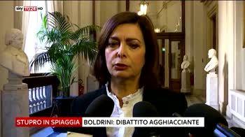 SRV Stupri Rimini, Boldrini  dibattito agghiacciante