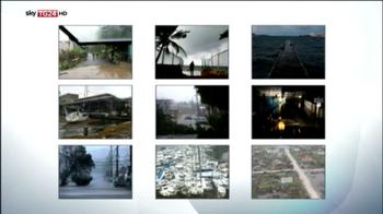 Foto, video e giornali, ecco Irma dallo Skytouch