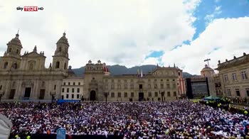 Papa in Colombia, oltre un milione fedeli in piazza