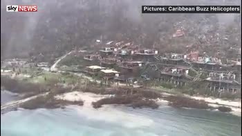 Irma destruction on British and US Virgin Islands