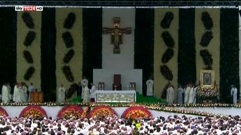 Papa in Colombia,1 milione a Messa nel regno narcos