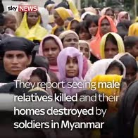 Desperate Rohingya arrive in Bangladesh