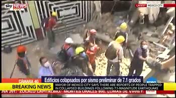 Panic as deadly quake hits Mexico City