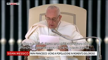 Papa Francesco terremoto Messico