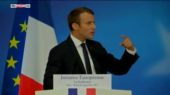 Macron lancia il suo piano per rifondare l'Europa