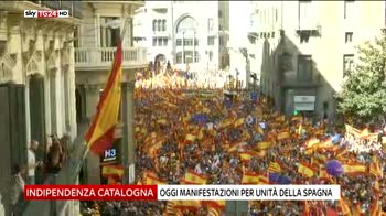 Catalogna, a Barcellona manifestazione per unità Spagna