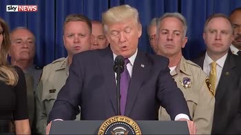 Donald Trump in Las Vegas with 'heroes'