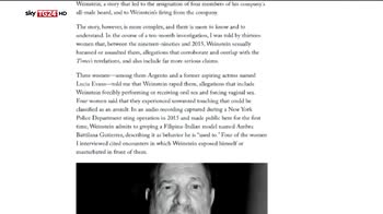 Asia Argento denuncia molestie da Harvey Weinstein